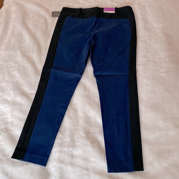 NWT MOSSIMO Mid-rise Fitted Hip & Thigh Ankle Crop Officer Blue Pants Size 10 - Picture 13 of 14